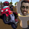 skibidi toilet moto bike racing